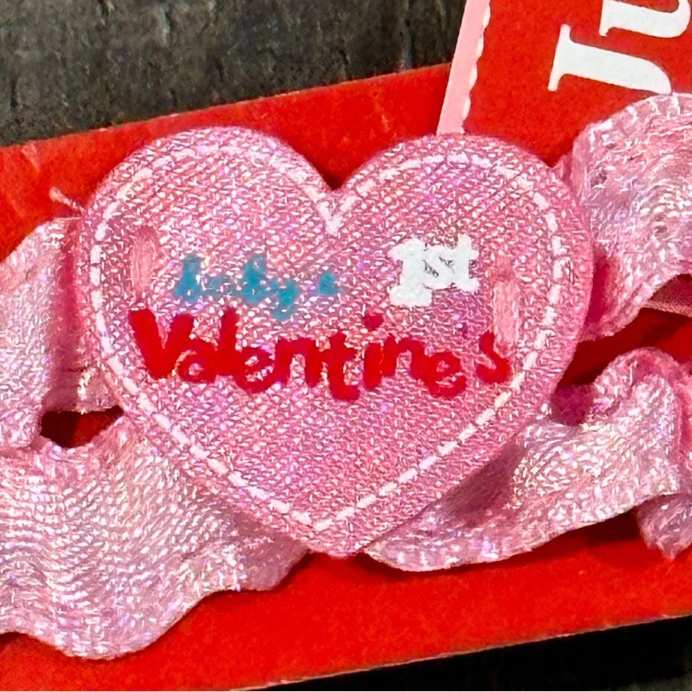 💞 New Infant & Baby Girls “Baby’s 1st Valentine’s Day” Soft Headband